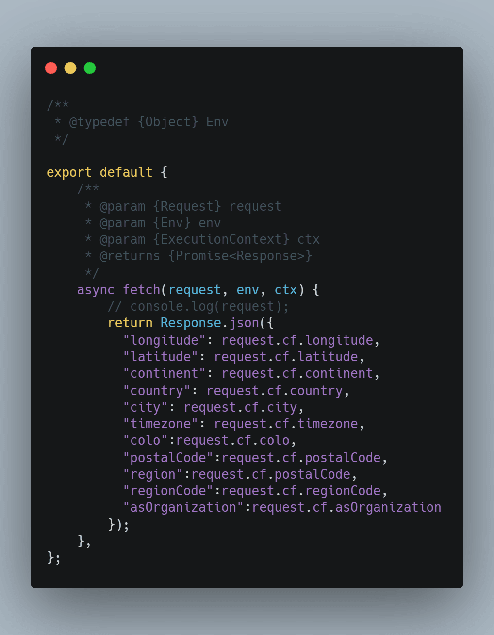 Created my own IP to Location api using cloudflare worker, with in 1 min.